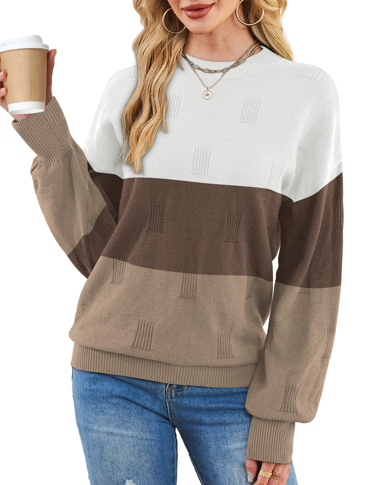 Women's Turtleneck Sweaters - Knit Pullover Long Sleeve Fall Fashion Top