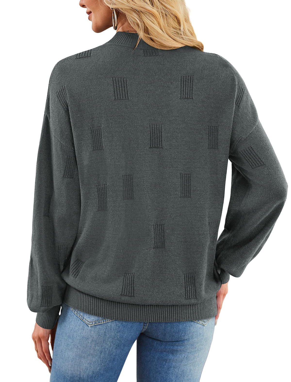 Women's Turtleneck Sweaters - Knit Pullover Long Sleeve Fall Fashion Top