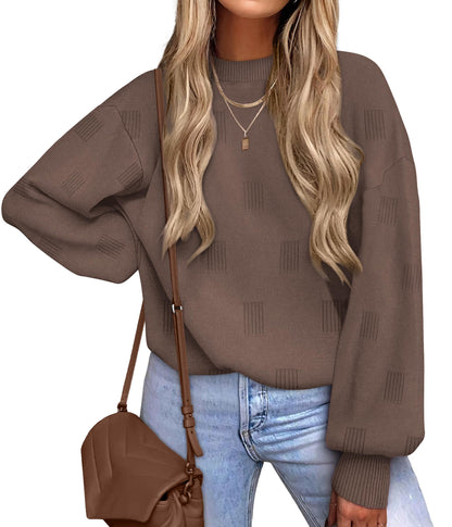 Women's Turtleneck Sweaters - Knit Pullover Long Sleeve Fall Fashion Top
