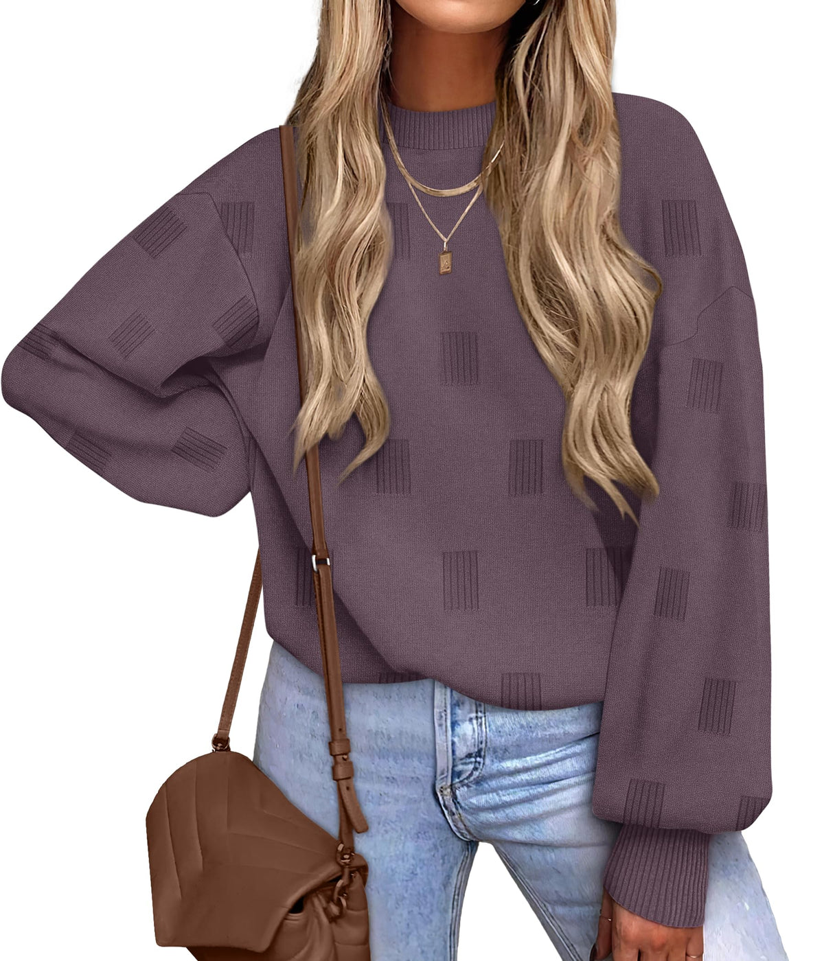 Women's Turtleneck Sweaters - Knit Pullover Long Sleeve Fall Fashion Top
