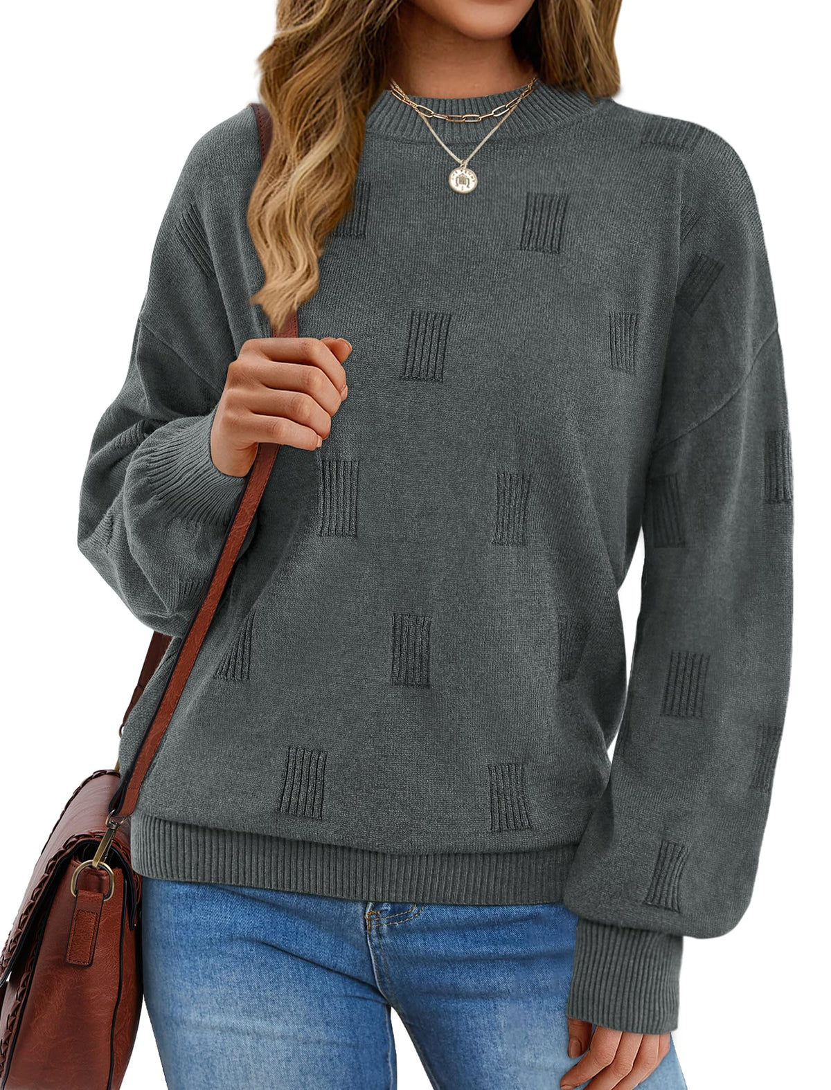 Women's Turtleneck Sweaters - Knit Pullover Long Sleeve Fall Fashion Top
