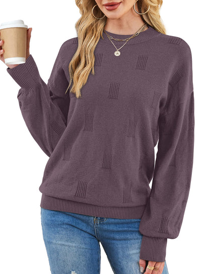 Women's Turtleneck Sweaters - Knit Pullover Long Sleeve Fall Fashion Top