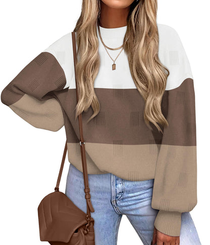Women's Turtleneck Sweaters - Knit Pullover Long Sleeve Fall Fashion Top