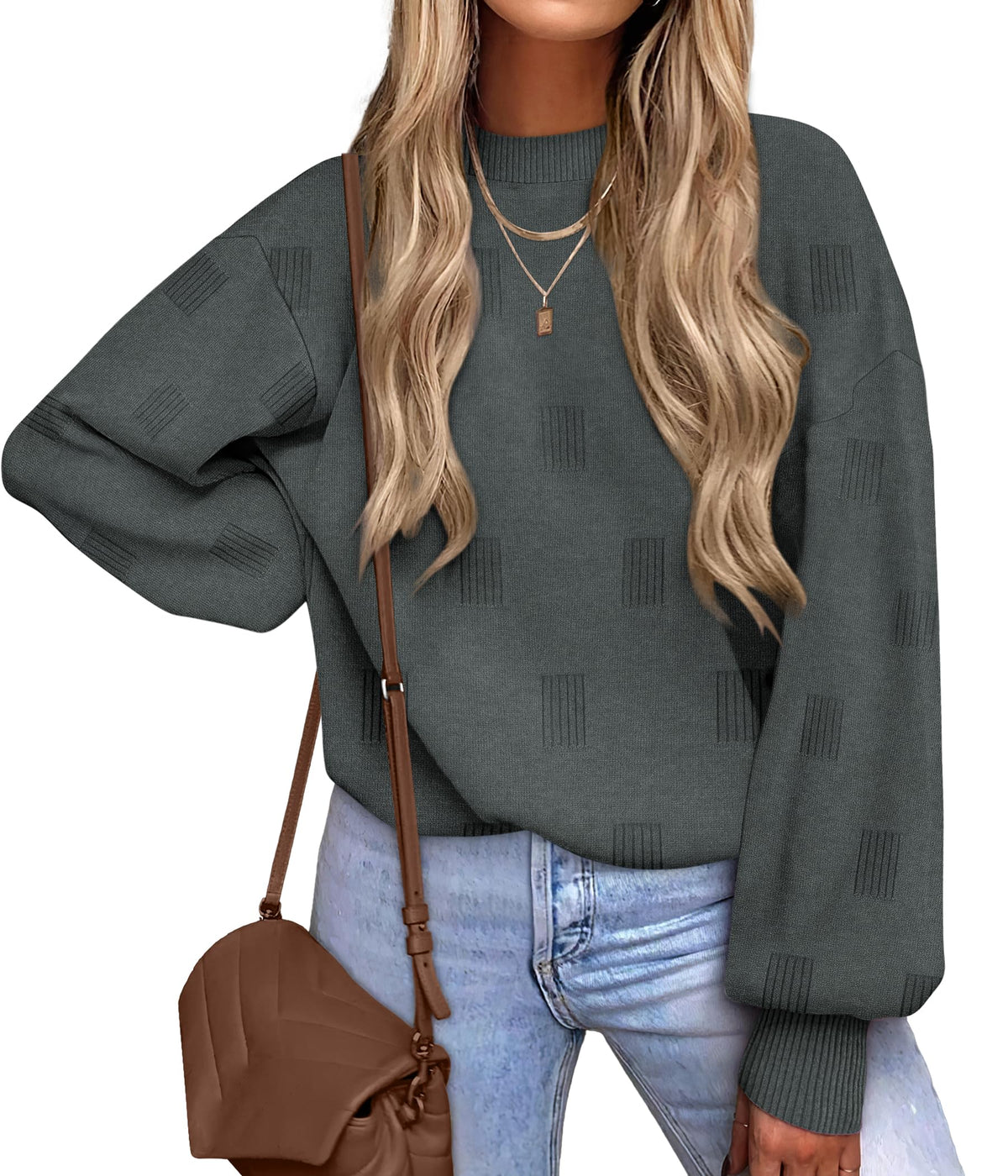 Women's Turtleneck Sweaters - Knit Pullover Long Sleeve Fall Fashion Top