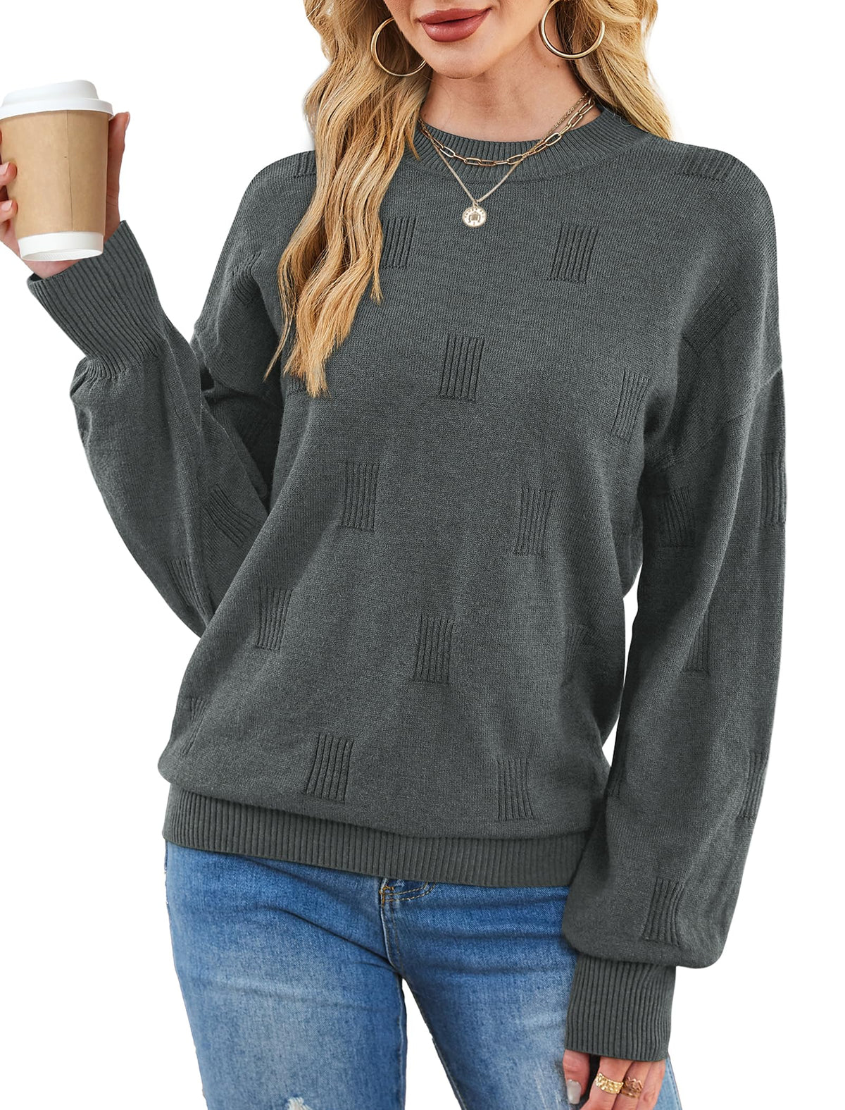 Women's Turtleneck Sweaters - Knit Pullover Long Sleeve Fall Fashion Top