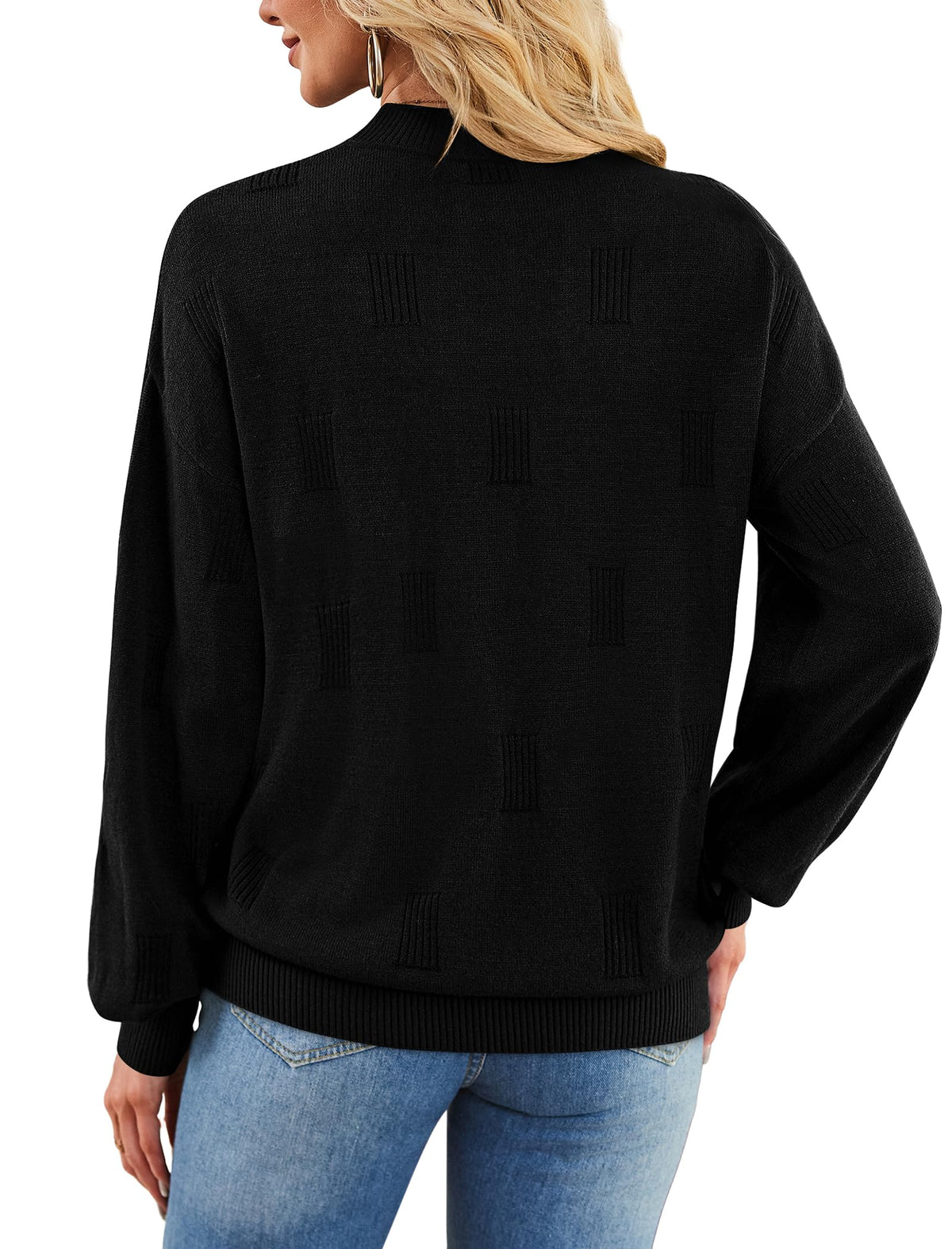 Women's Turtleneck Sweaters - Knit Pullover Long Sleeve Fall Fashion Top