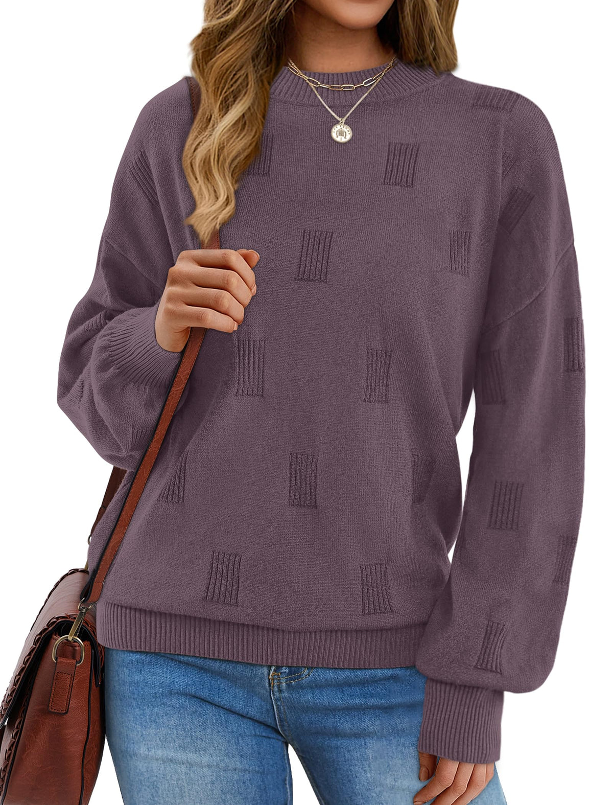 Women's Turtleneck Sweaters - Knit Pullover Long Sleeve Fall Fashion Top