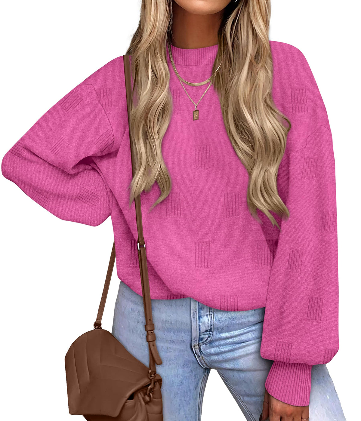 Women's Turtleneck Sweaters - Knit Pullover Long Sleeve Fall Fashion Top