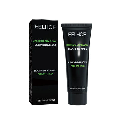Eelhoe Bamboo Charcoal Blackhead Remover Face Mask Deep Cleansing Pores Shrink Nourishing Acne Treatment Face Peel Off Mask