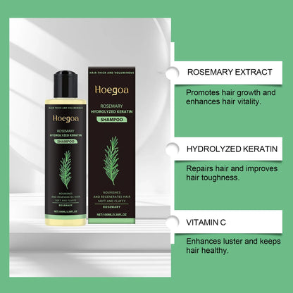 Thickening Shampoo Control Oil Boost Volume Strengthen Strands Reduce Breakage Nourishing Repairing Rosemary Hair Care Shampoo