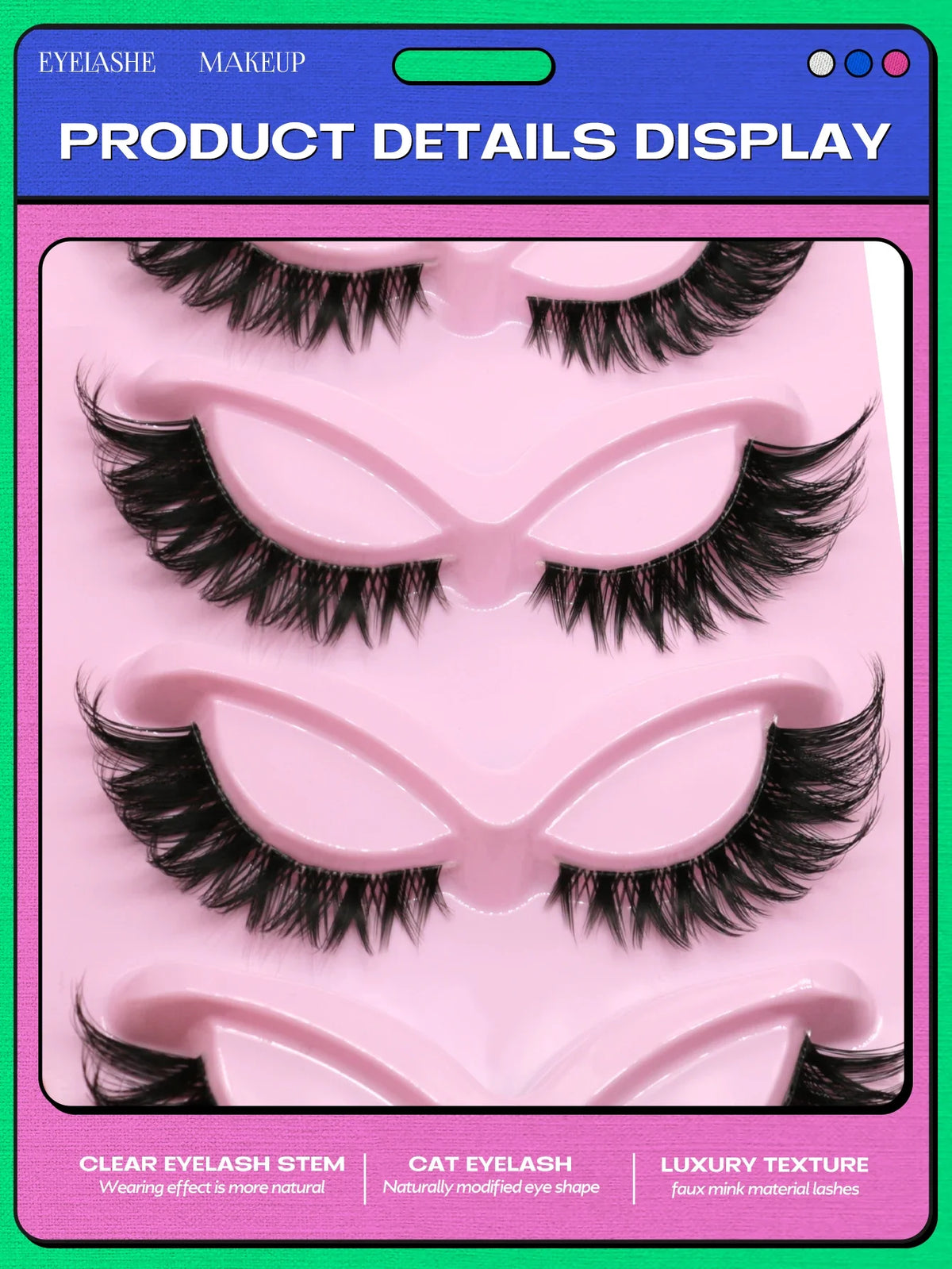 Veltrinay Fake Lashes Cat Eye Lashes Faux Mink Eyelashes Clear Band Lashes Natural Look Wispy Mink Eyelashes False Lashes Makeup