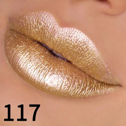 19 colors glitter lipstick hydrating red pink sparkling shine lip color highly pigmented lip tints metallic finish lip makeup