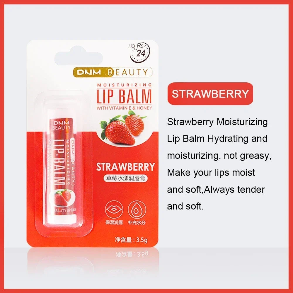 18 Sytle Fruit Lip Balm Lip Oil Moisturizing Clear Anti-Wrinkle Lipstick Long Lasting Hydrating Lipgloss Cosmetic Lip Gloss Care