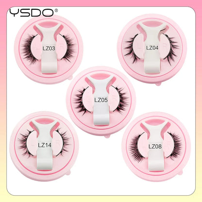 YSDO Magnetic Eyelashes Reusable Winged Magnetic 3D Mink lashes Long-Lasting No Glue Needed False Eyelashes with Tweezer Makeup