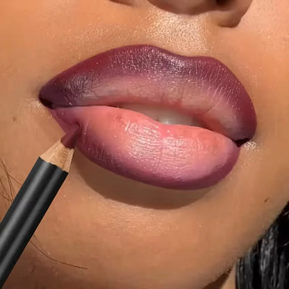 Waterproof Matte Lipliner Pencil Red Contour Tint Lipstick Long Lasting Non-stick Cup Moisturising Lips Makeup 12 Colors