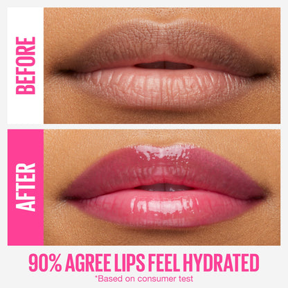 Maybelline Lifter Gloss, Hydrating Honey'd Lip Gloss with Hyaluronic Acid, High Shine for Plumper Looking Lips, Honey, 1 Count