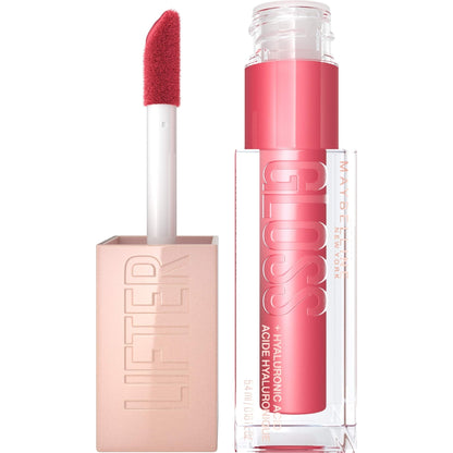 Maybelline Lifter Gloss, Hydrating Honey'd Lip Gloss with Hyaluronic Acid, High Shine for Plumper Looking Lips, Honey, 1 Count