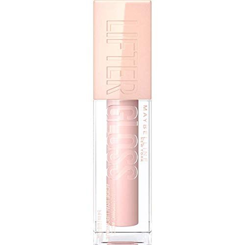 Maybelline Lifter Gloss, Hydrating Honey'd Lip Gloss with Hyaluronic Acid, High Shine for Plumper Looking Lips, Honey, 1 Count