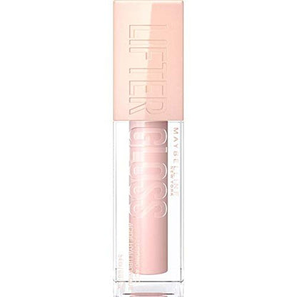 Maybelline Lifter Gloss, Hydrating Honey'd Lip Gloss with Hyaluronic Acid, High Shine for Plumper Looking Lips, Honey, 1 Count