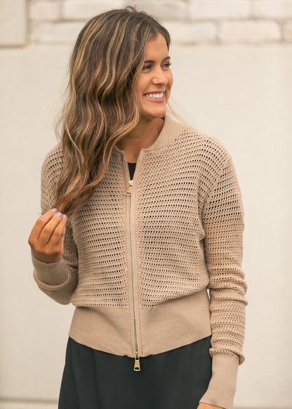 Tate Crochet Open Knit Cardigan